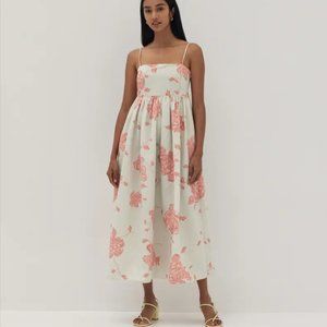 Love Bonito Tanya Ruched Babydoll Dress in Prosperous Blooms